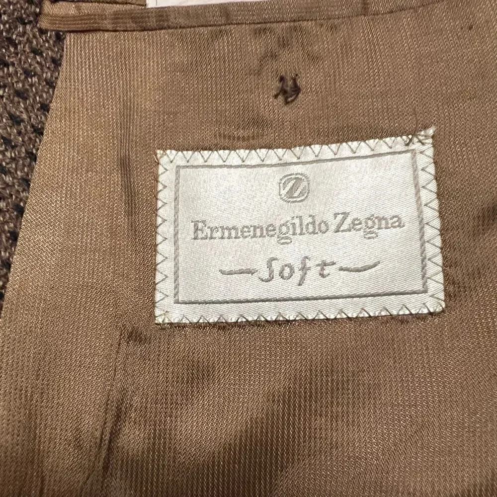 Ermenegildo Zegna Soft Sport Coat Blazer Mens 56 US 44 Casual Jacket Wool